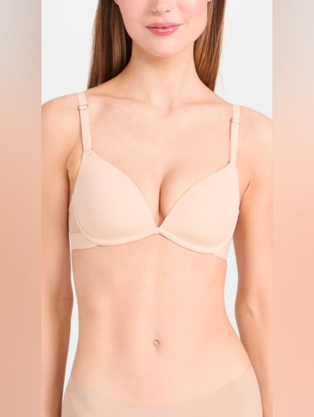 Deep V Wireless Push Up Bra